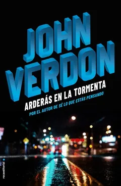 Arderás en la tormenta de John Verdon, portada del libro