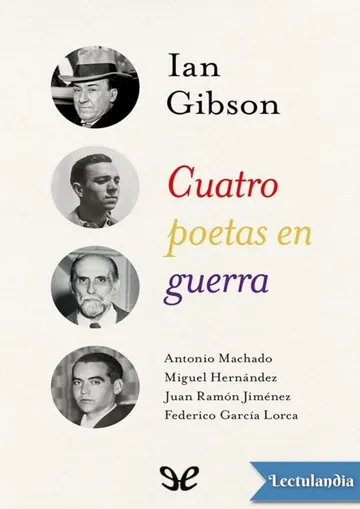 Cuatro poetas en guerra de Ian Gibson, portada del libro