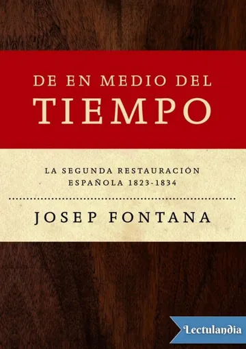 De en medio del tiempo de Josep Fontana, portada del libro