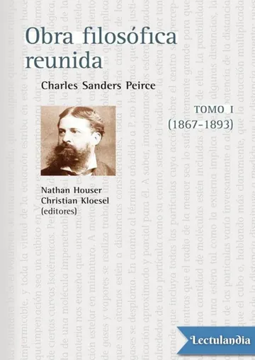 Obra filosófica reunida. Tomo I (1867-1893) de Charles Sanders Peirce, portada del libro