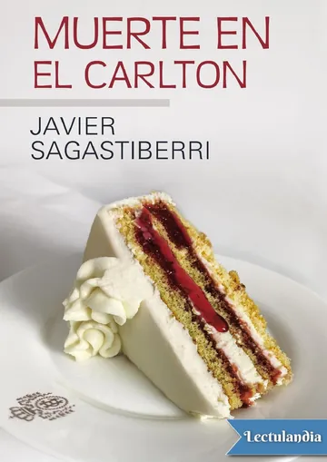 Muerte en el Carlton de Javier Sagastiberri, portada del libro