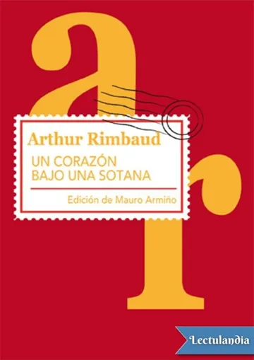 Un corazón bajo una sotana de Arthur Rimbaud, portada del libro