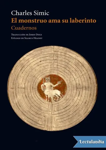 El monstruo ama su laberinto de Charles Simic, portada del libro