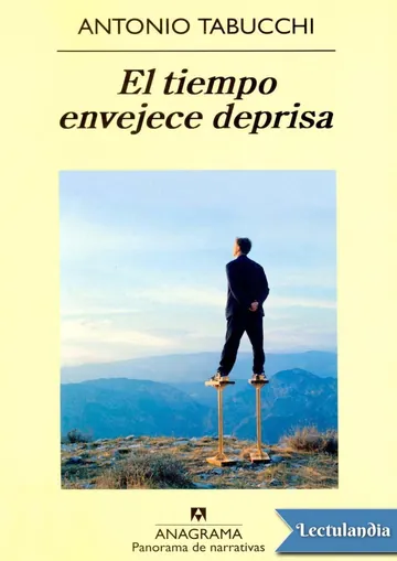 El tiempo envejece deprisa de Antonio Tabucchi, portada del libro