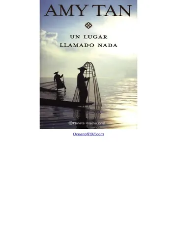 Lugar llamado Nada, Un de Amy Tan, portada del libro