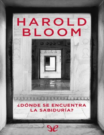 _Donde se encuentra la sabiduria_ de Harold Bloom, portada del libro