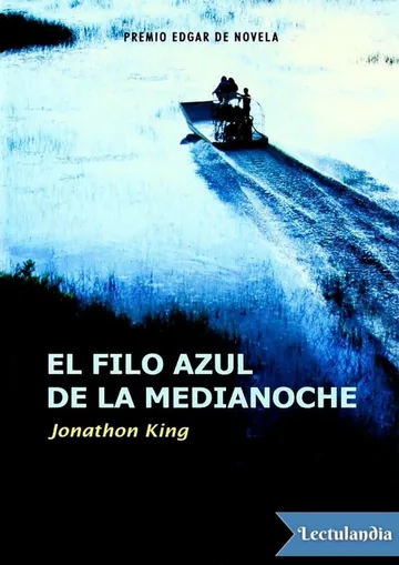 El filo azul de la medianoche de Jonathon King, portada del libro