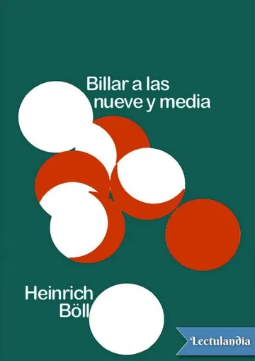 Billar a las nueve y media de Heinrich Boll, portada del libro
