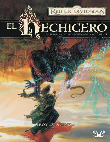 El hechicero de Troy Denning, portada del libro