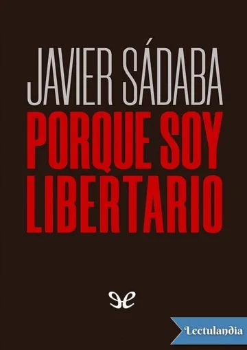 Porque soy libertario de Javier Sádaba, portada del libro
