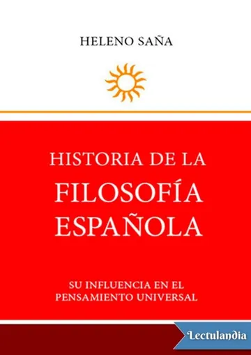 Historia de la filosofía española de Heleno Saña Alcón, portada del libro