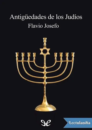 Antigüedades de los judíos de Flavio Josefo, portada del libro