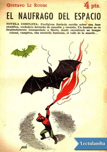 El náufrago del espacio de Gustave le Rouge, portada del libro