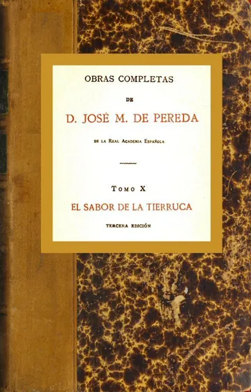 El sabor de la tierruca de José María de Pereda, portada del libro