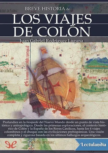 Breve historia de los viajes de Colón de Juan Gabriel Rodríguez Laguna, portada del libro