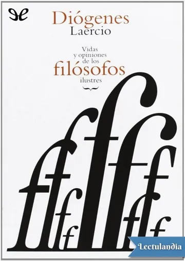 Vidas y opiniones de los filósofos ilustres de Diógenes Laercio, portada del libro