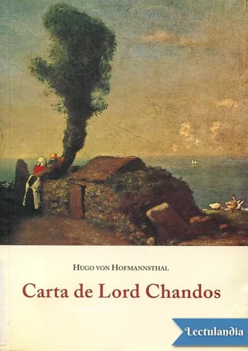 Carta de Lord Chandos de Hugo von Hofmannsthal, portada del libro