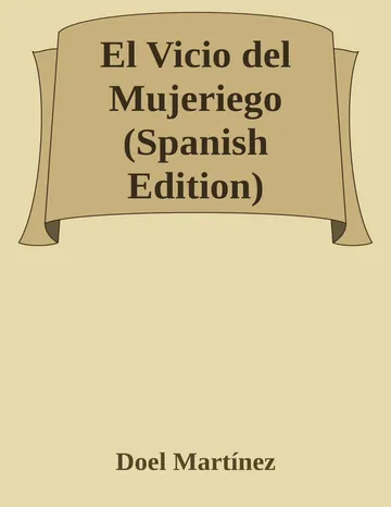 El Vicio del Mujeriego de Doel Martínez, portada del libro