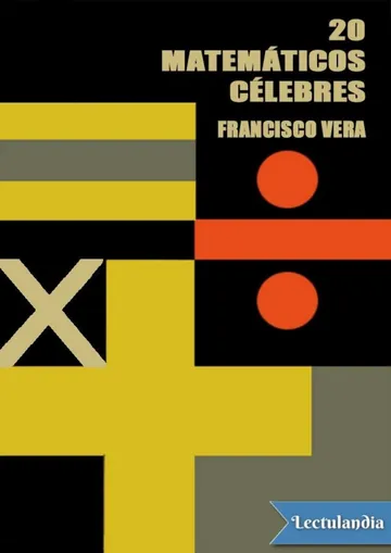 Veinte matemáticos célebres de Francisco Vera, portada del libro