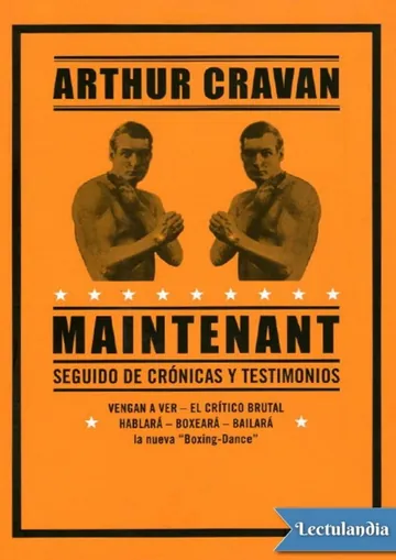 Maintenant de Arthur Cravan, portada del libro