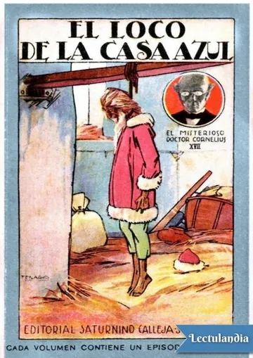 El loco de la casa azul de Gustave le Rouge, portada del libro