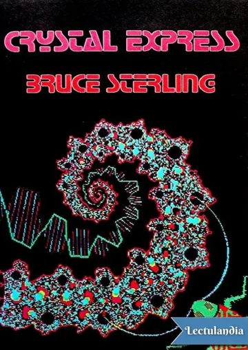Crystal Express de Bruce Sterling, portada del libro
