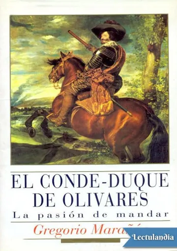 El conde duque de Olivares de Gregorio Maranon, portada del libro
