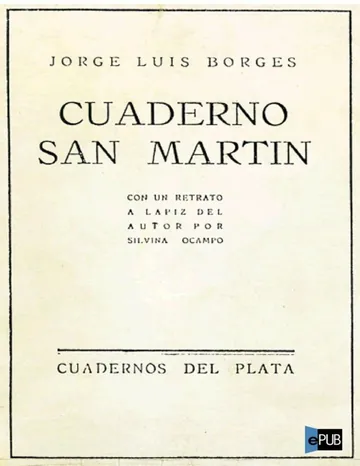 Cuaderno San Martin de Jorge Luis Borges, portada del libro