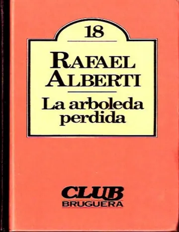La arboleda perdida de Rafael Alberti, portada del libro