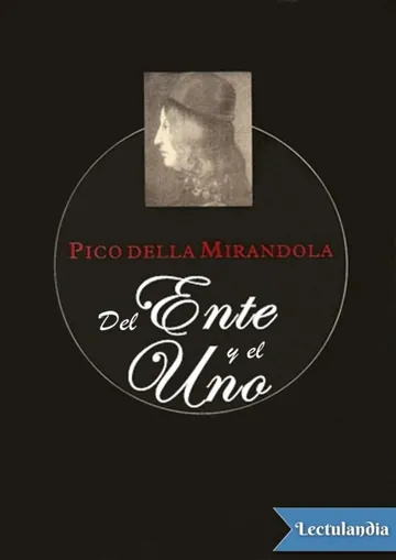 Del Ente y el Uno de Giovanni Pico della Mirandola, portada del libro