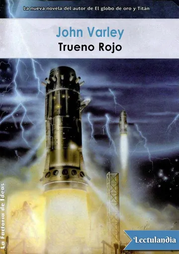Trueno Rojo de John Varley, portada del libro