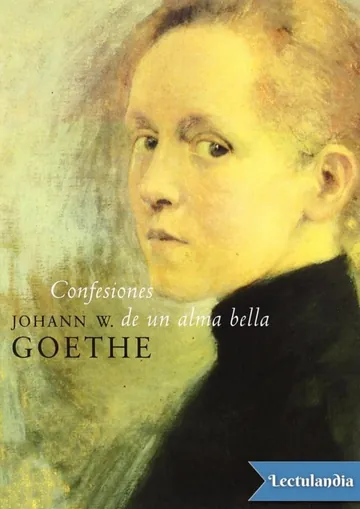 Confesiones de un alma bella de Johann Wolfgang von Goethe, portada del libro