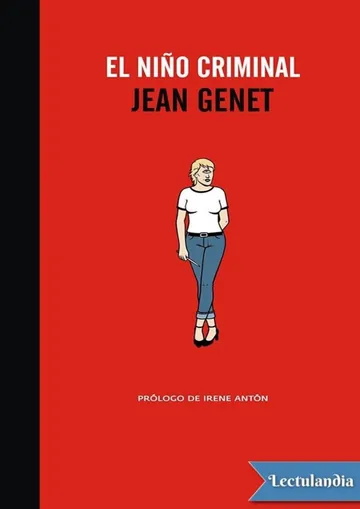 El niño criminal de Jean Genet, portada del libro