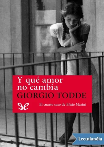 Y qué amor no cambia de Giorgio Todde, portada del libro