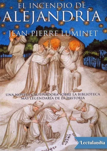 El incendio de Alejandría de Jean-Pierre Luminet, portada del libro