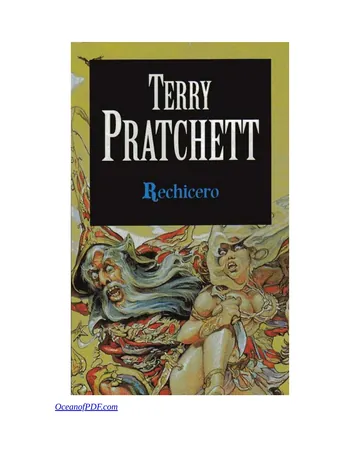 Rechicero de Terry Pratchett, portada del libro