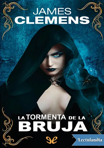 La tormenta de la bruja de James Clemens, portada del libro