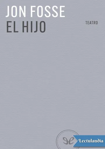 El hijo de Jon Fosse, portada del libro