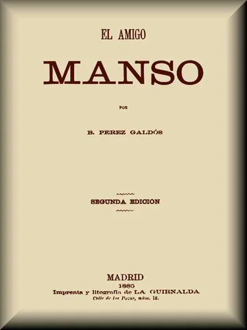 El amigo Manso de Benito Pérez Galdós, portada del libro