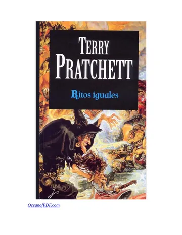 Ritos iguales de Terry Pratchett, portada del libro
