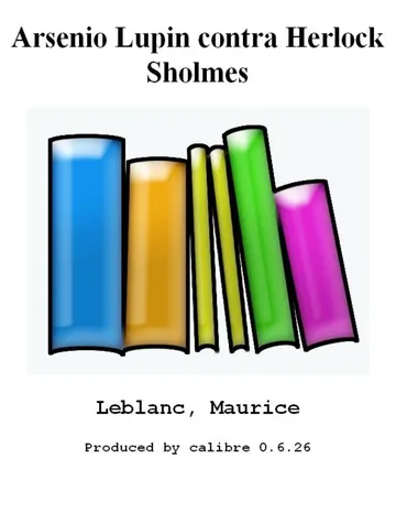 Arsenio Lupin contra Herlock Sholmes de Maurice Leblanc, portada del libro