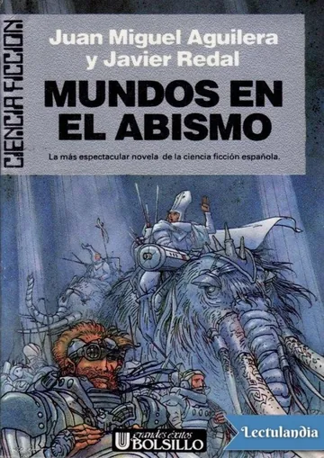 Mundos en el abismo de Juan Miguel Aguilera, portada del libro