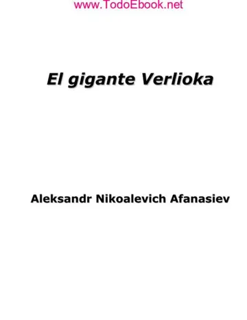El gigante Verlioka de Aleksandr Afanásiev, portada del libro
