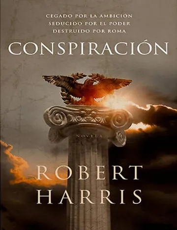 Conspiración de Robert Harris, portada del libro