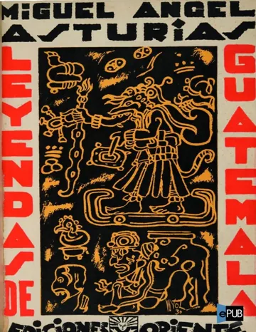 Leyendas de Guatemala de Miguel Angel Asturias, portada del libro