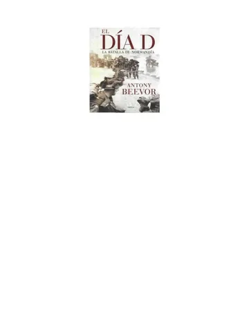 El Dia D de Anthony Beevor, portada del libro