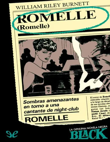 Romelle de W. R. Burnett, portada del libro