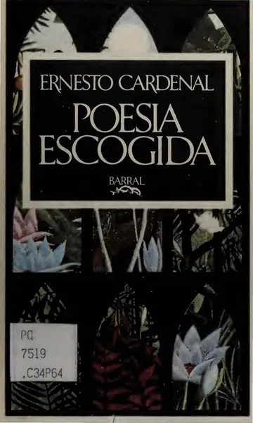 Poesía escogida de Ernesto Cardenal, portada del libro