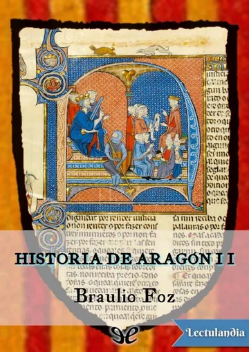 Historia de Aragón II de Braulio Foz y Burges, portada del libro