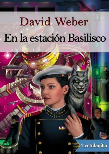 En la estación Basilisco de David Weber, portada del libro